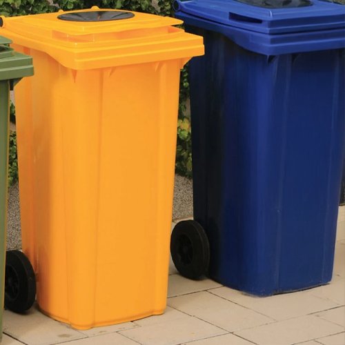 Waste bin with 2 wheel
